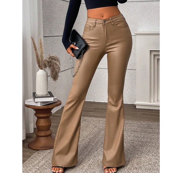 Luxe  Matte Flare Wide Leg pants - Picture 5 of 8